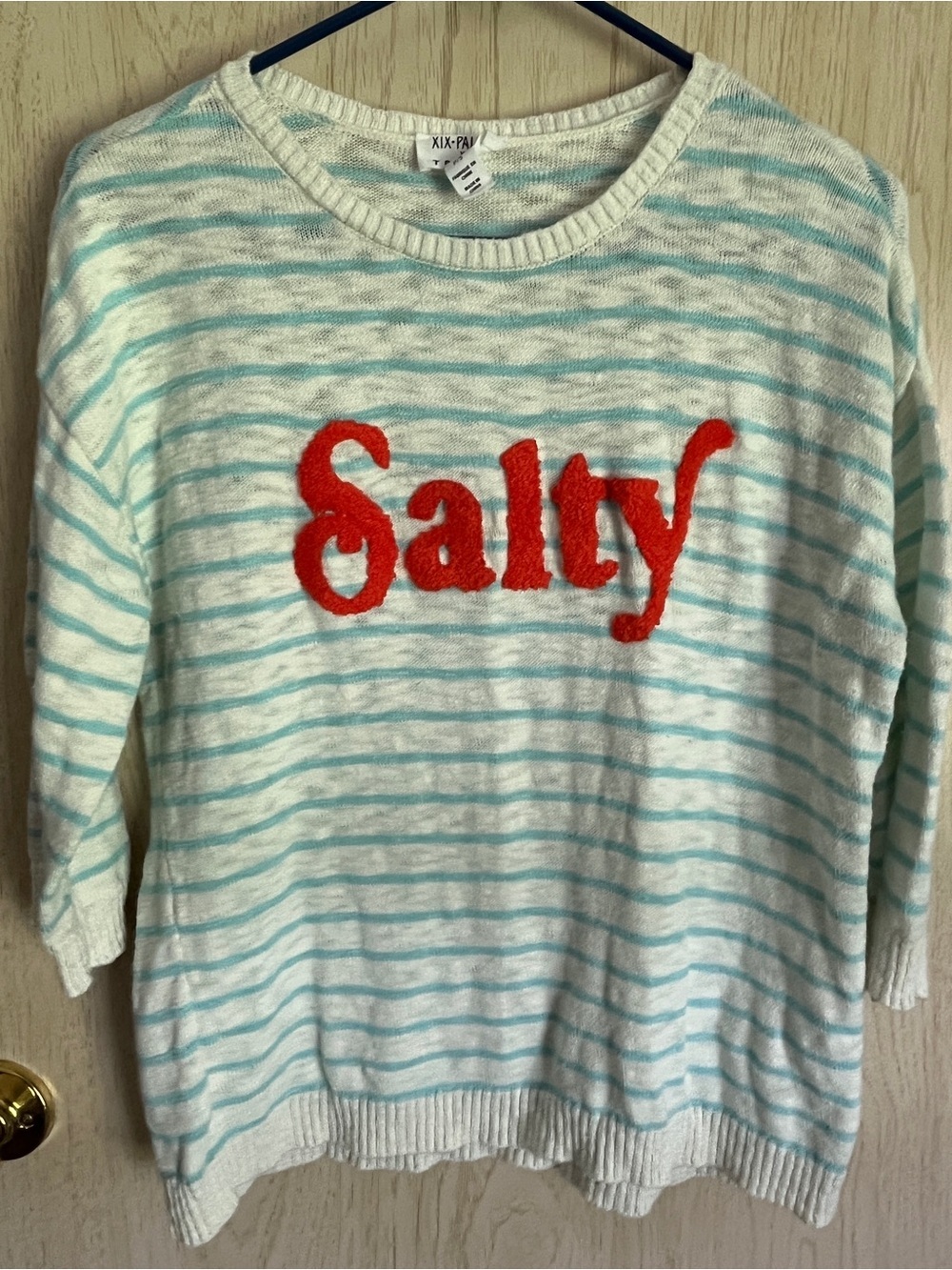 XIX Palms X Tribal NAUTICAL STRIPE SCOOP NECK SALTY SWEATER P/S